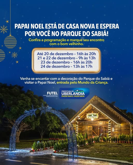 PAPAI NOEL NO PARQUE DO SABIÁ